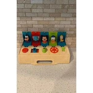 Playskool Disney Busy Poppin' Pals - Pop‎ Up Toy VINTAGE 1980 bA
